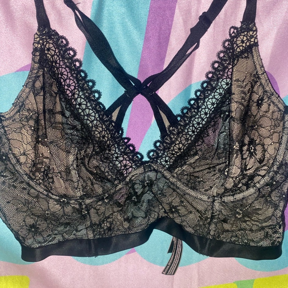Victoria's Secret Black Lace Bralette NWOT!